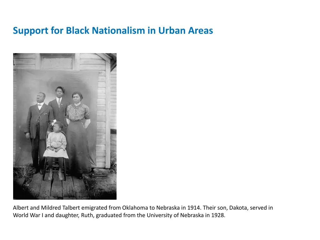 support for black nationalism in urban areas 2