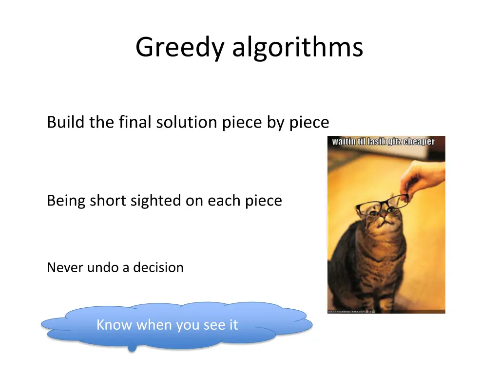 greedy algorithms