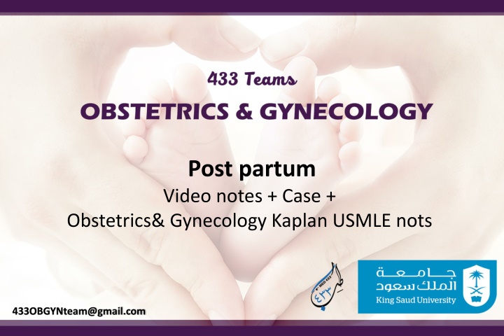 post partum video notes case