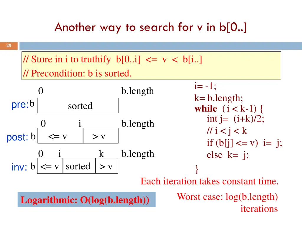 another way to search for v in b 0 1