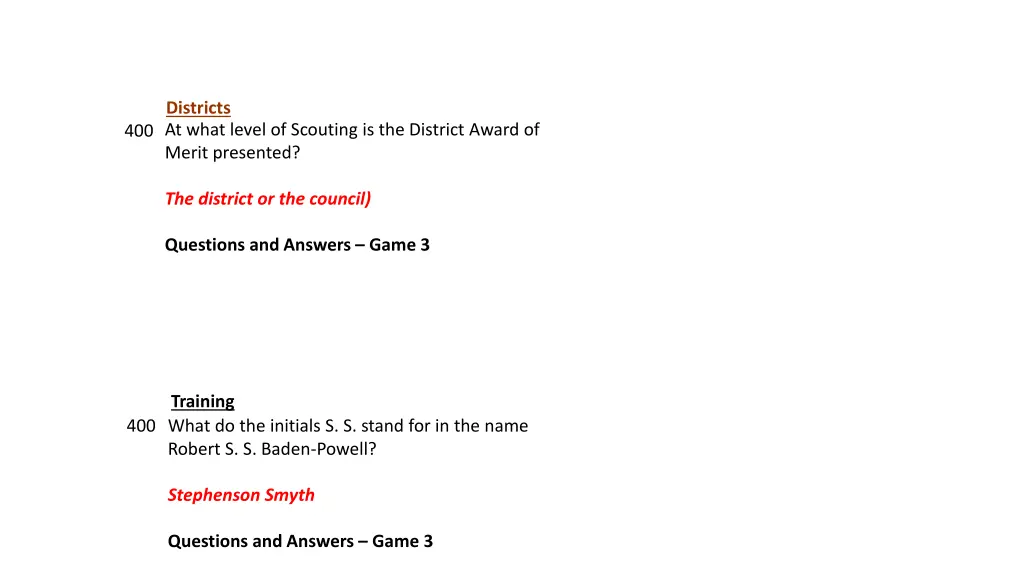 districts 3