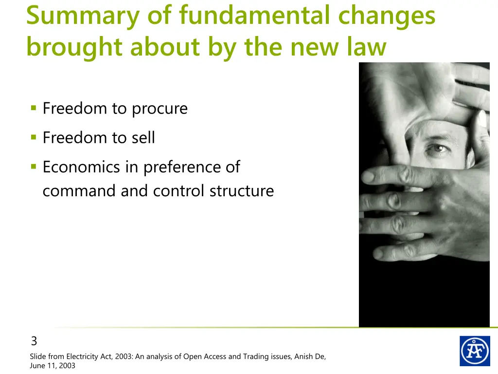 summary of fundamental changes brought about