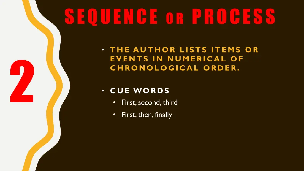 sequence or process