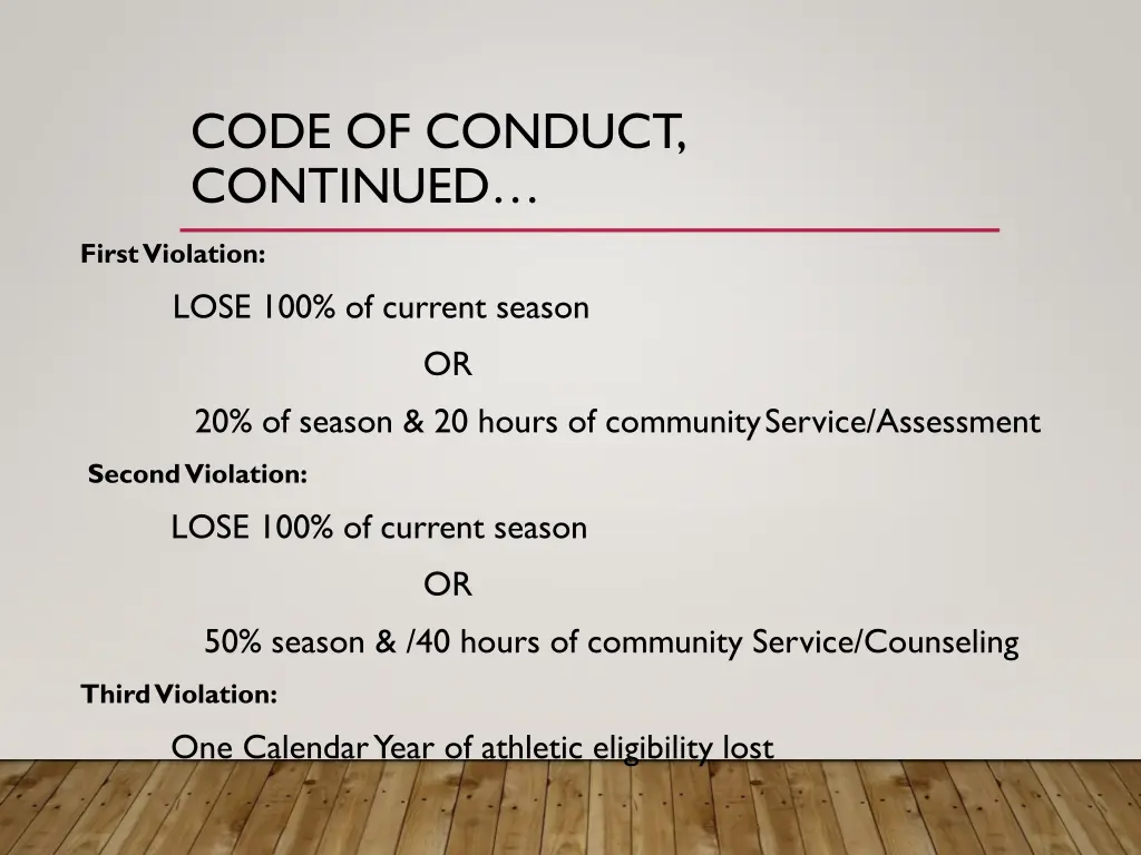 code of conduct continued 1