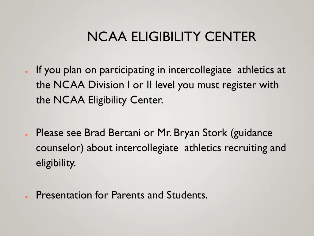 ncaa eligibility center