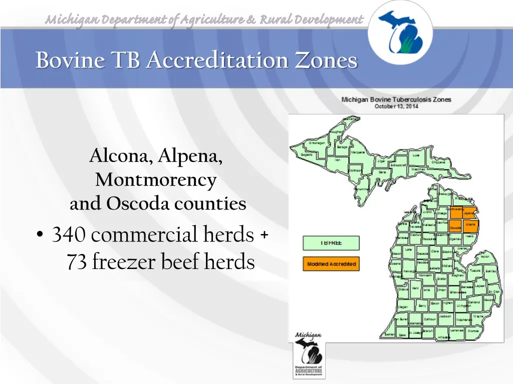 bovine tb accreditation zones