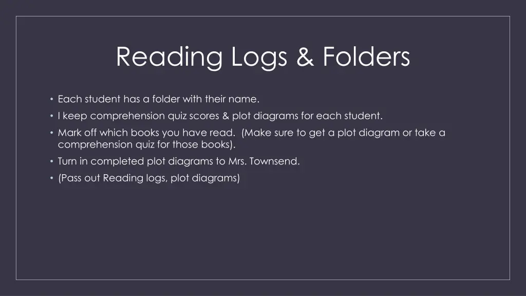 reading logs folders