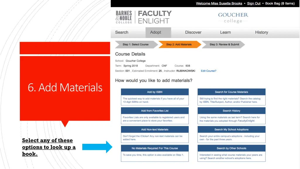 6 add materials