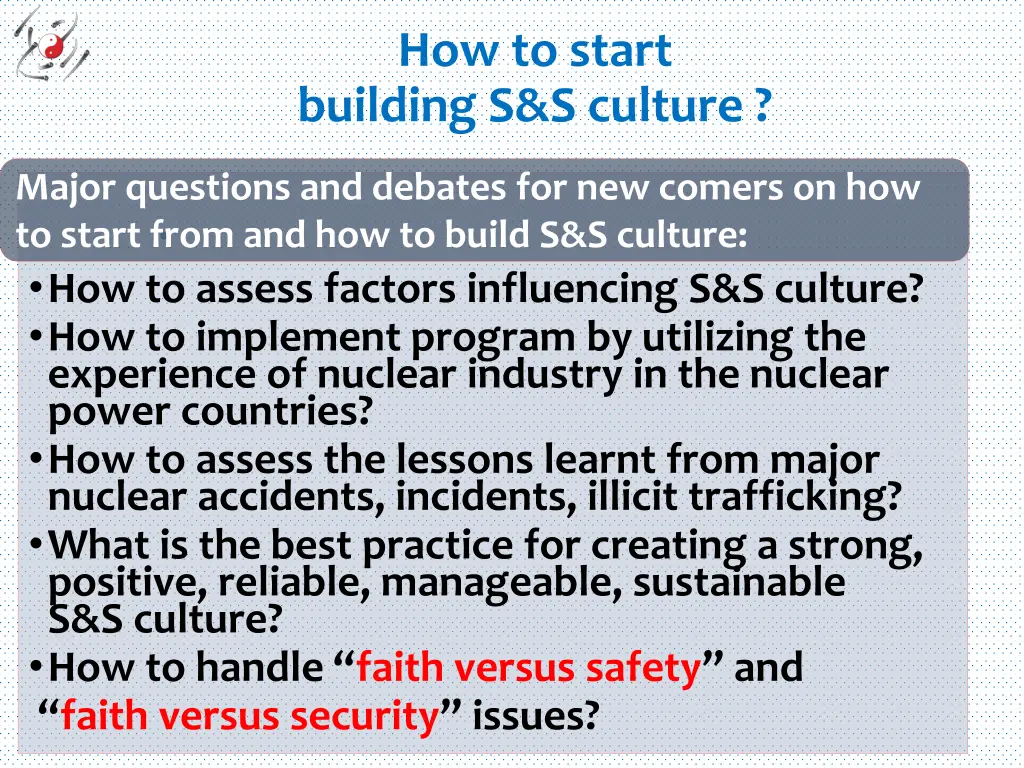 how to start building s s culture