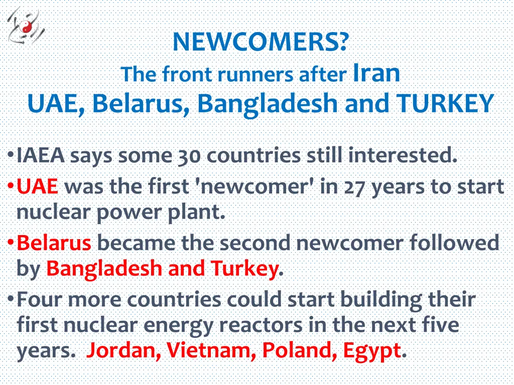 newcomers the front runners after iran