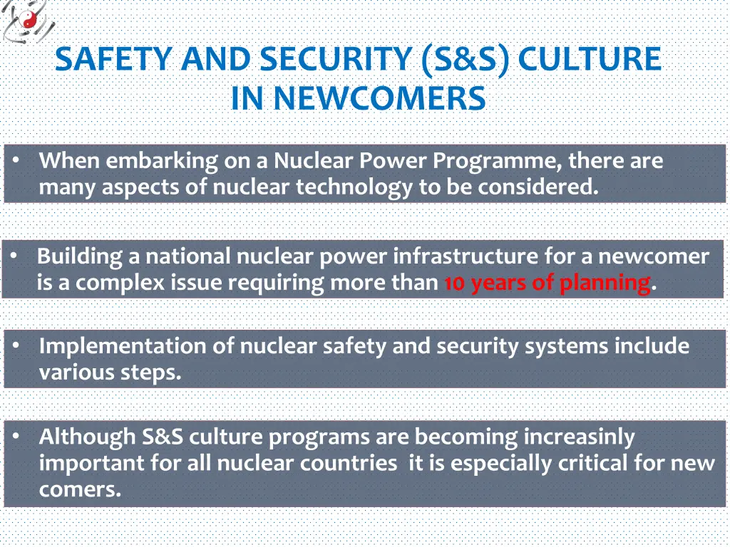 safety and security s s culture in newcomers