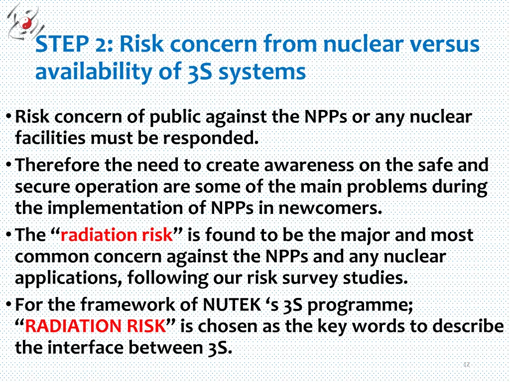 step 2 risk concern from nuclear versus