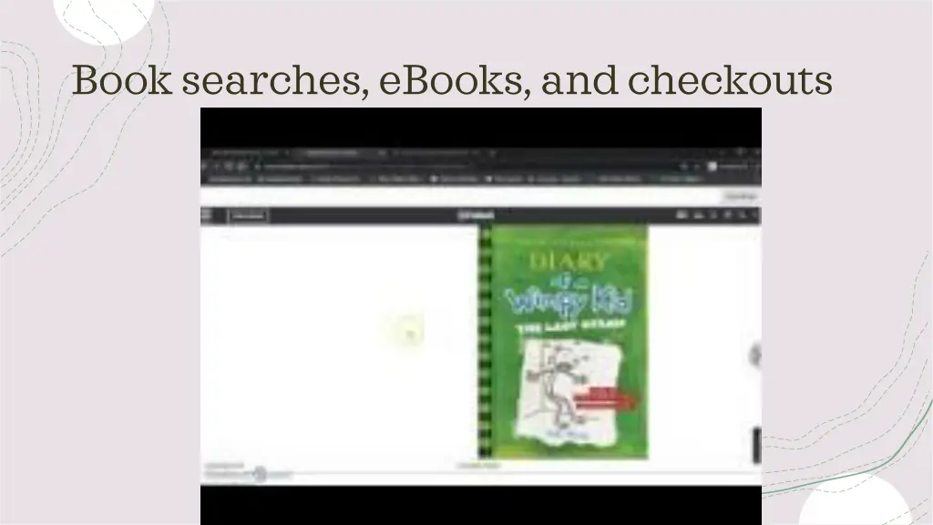 book searches ebooks and checkouts