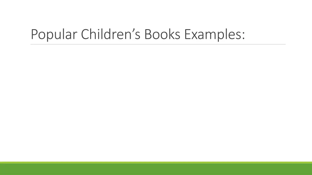 popular children s books examples