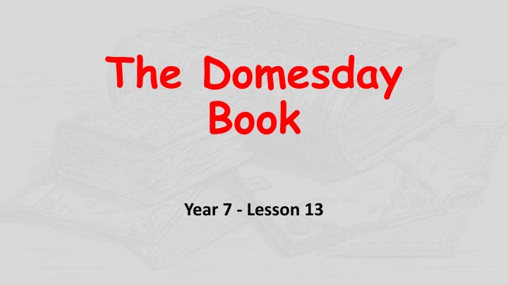 the domesday book