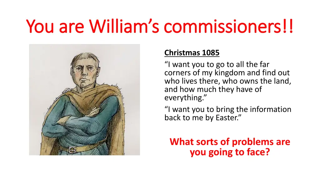 you are william s commissioners you are william