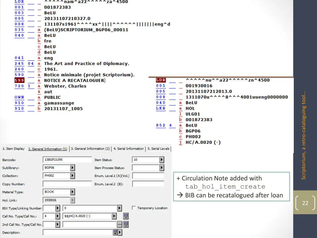 scriptorium a retro cataloguing tool 2