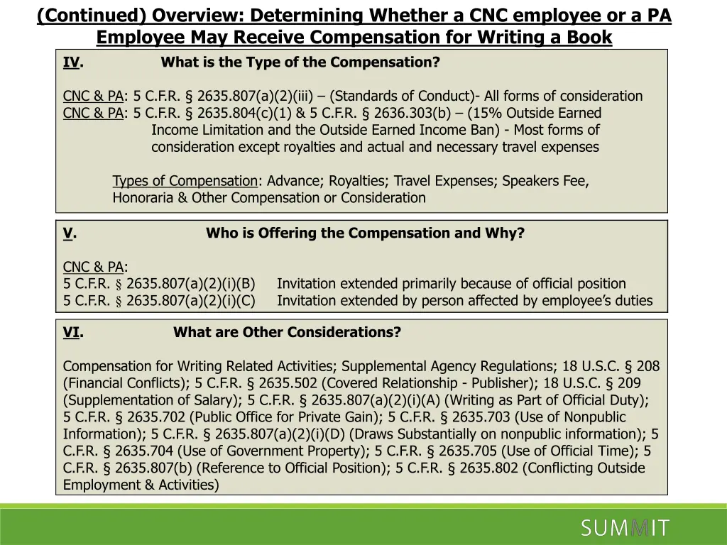 continued overview determining whether