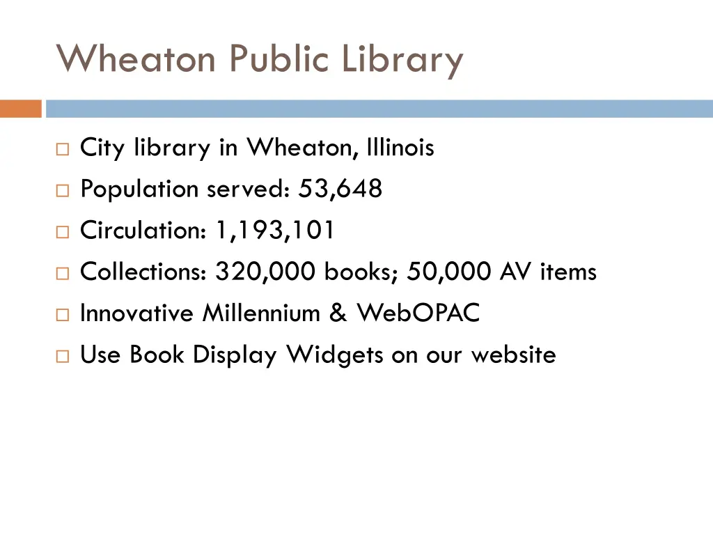 wheaton public library