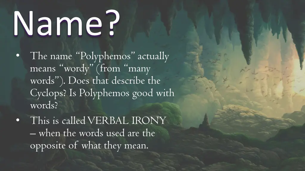 what s in a name the name polyphemos actually