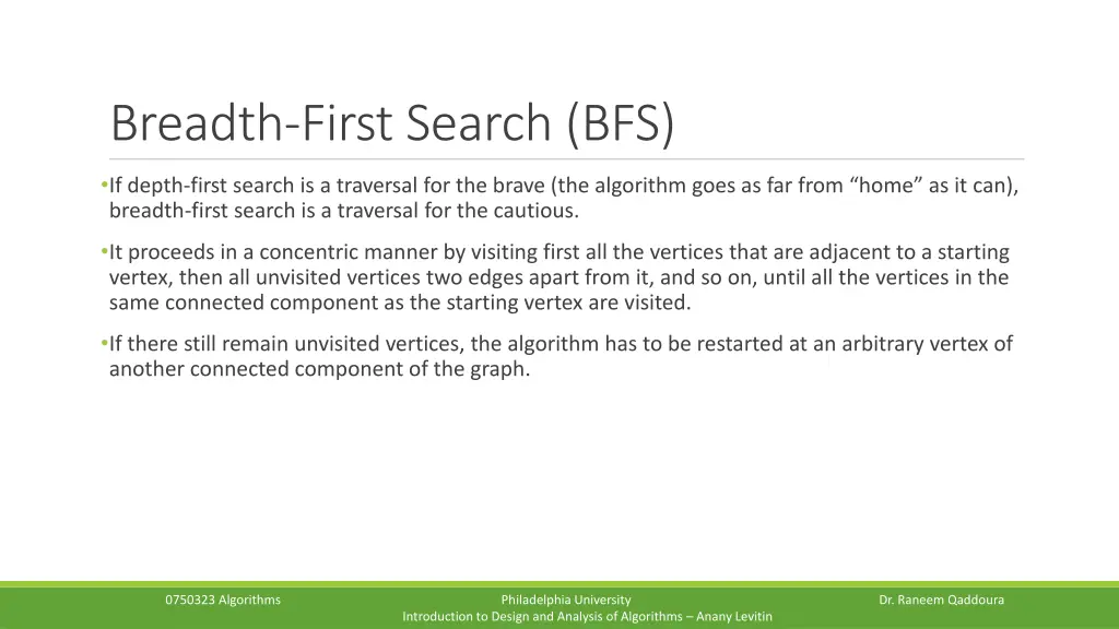 breadth first search bfs