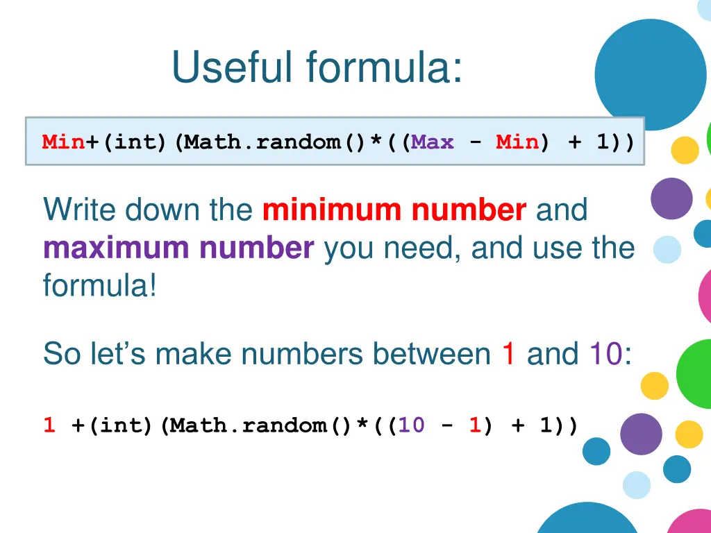 useful formula