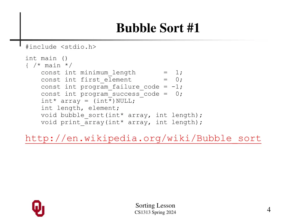 bubble sort 1