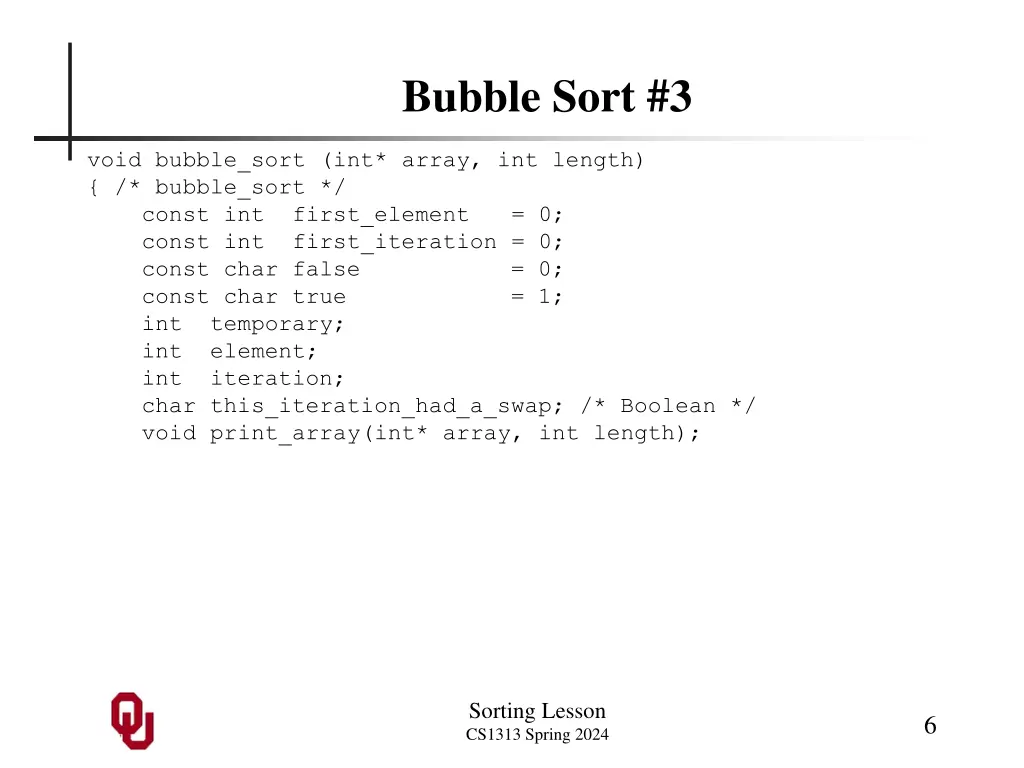 bubble sort 3