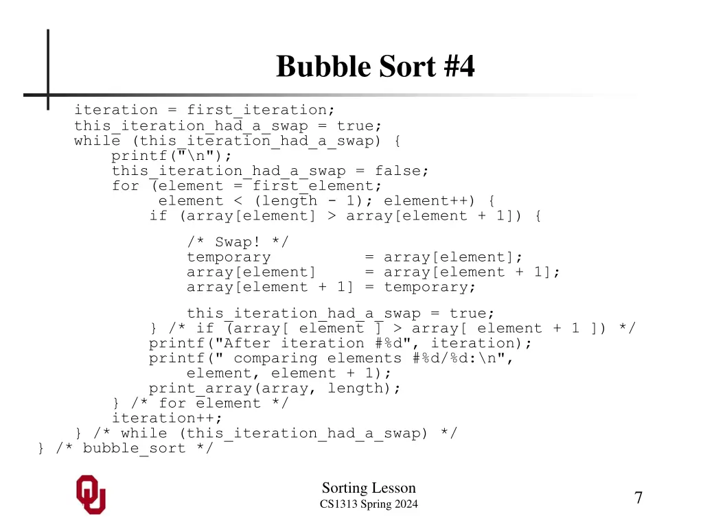 bubble sort 4