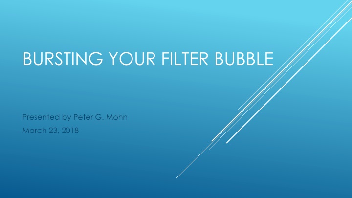 bursting your filter bubble