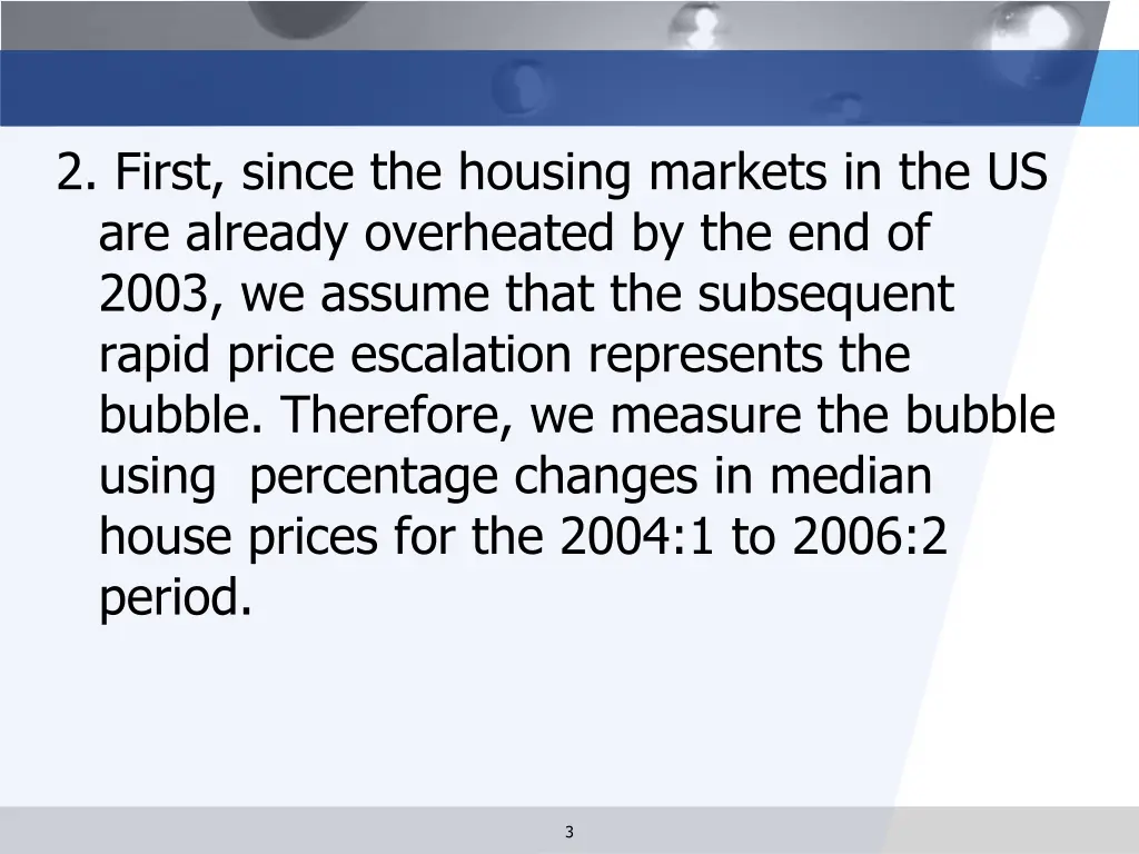 2 first since the housing markets