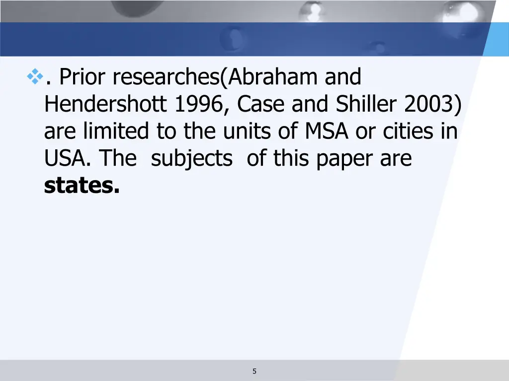 prior researches abraham and hendershott 1996