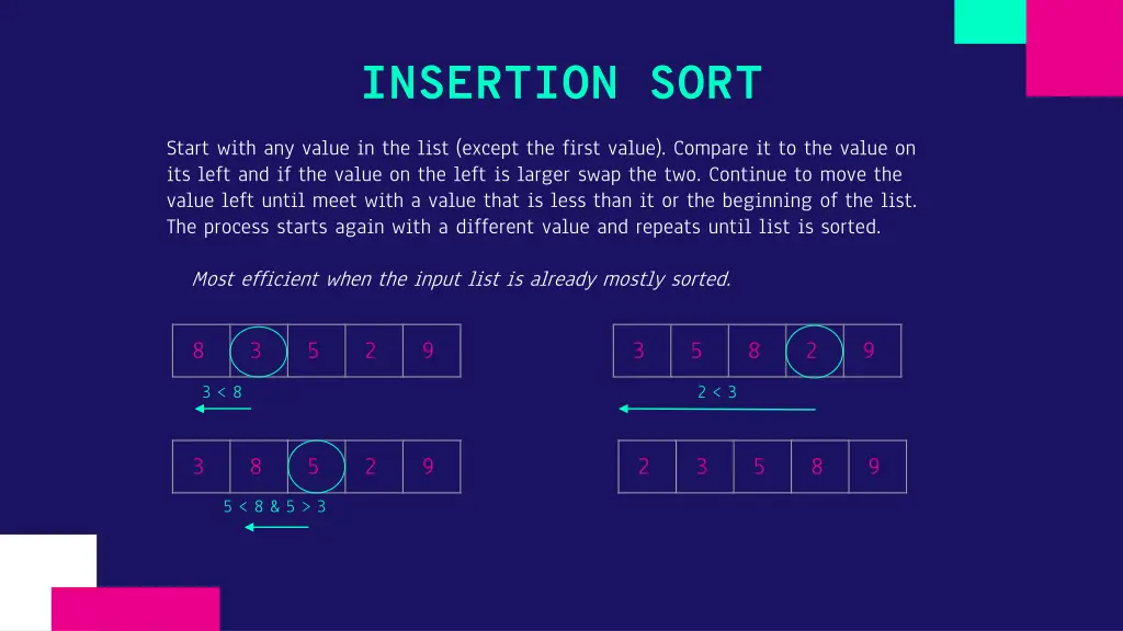 insertion sort