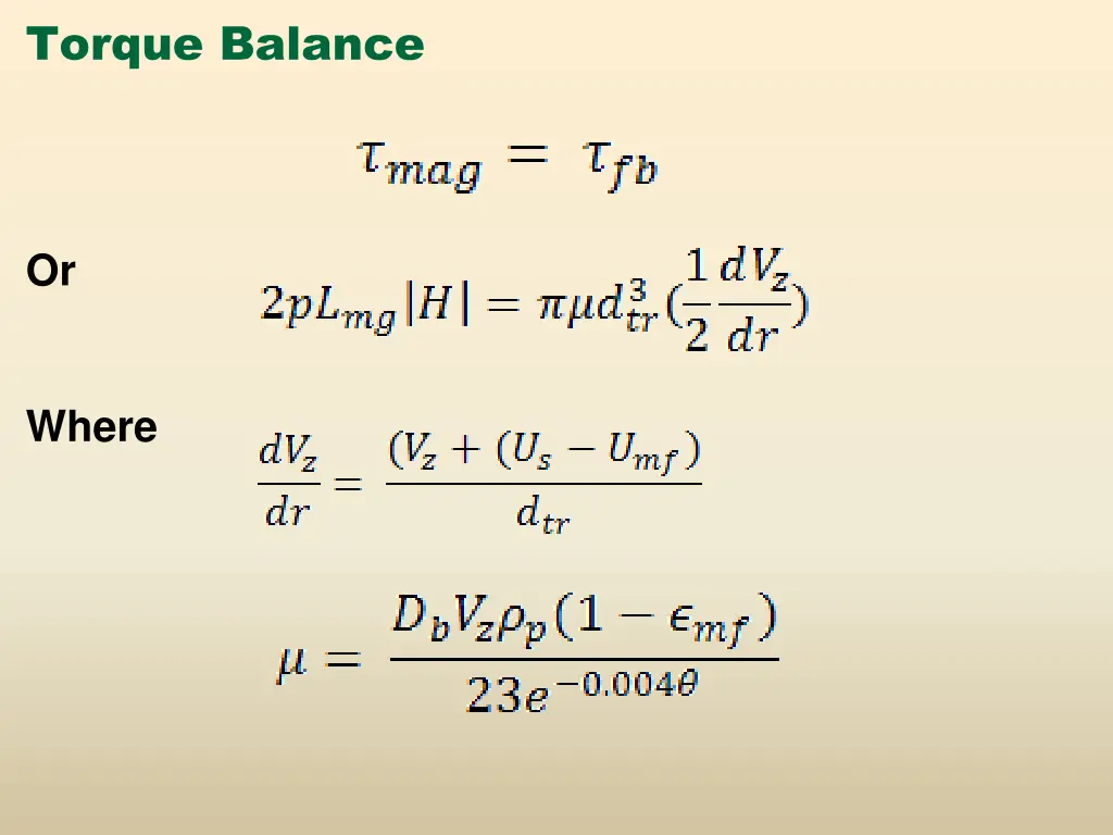 torque balance