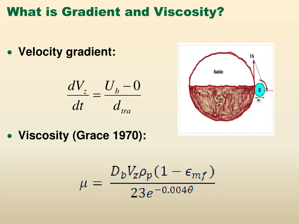 what is gradient and viscosity