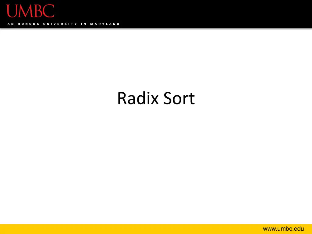 radix sort