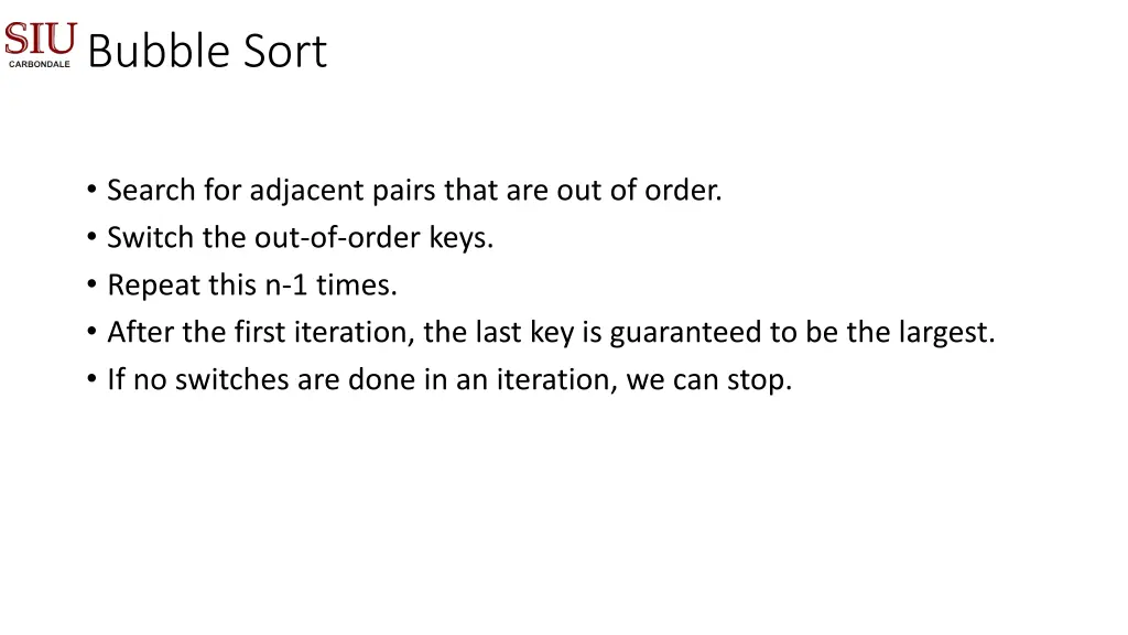 bubble sort 2