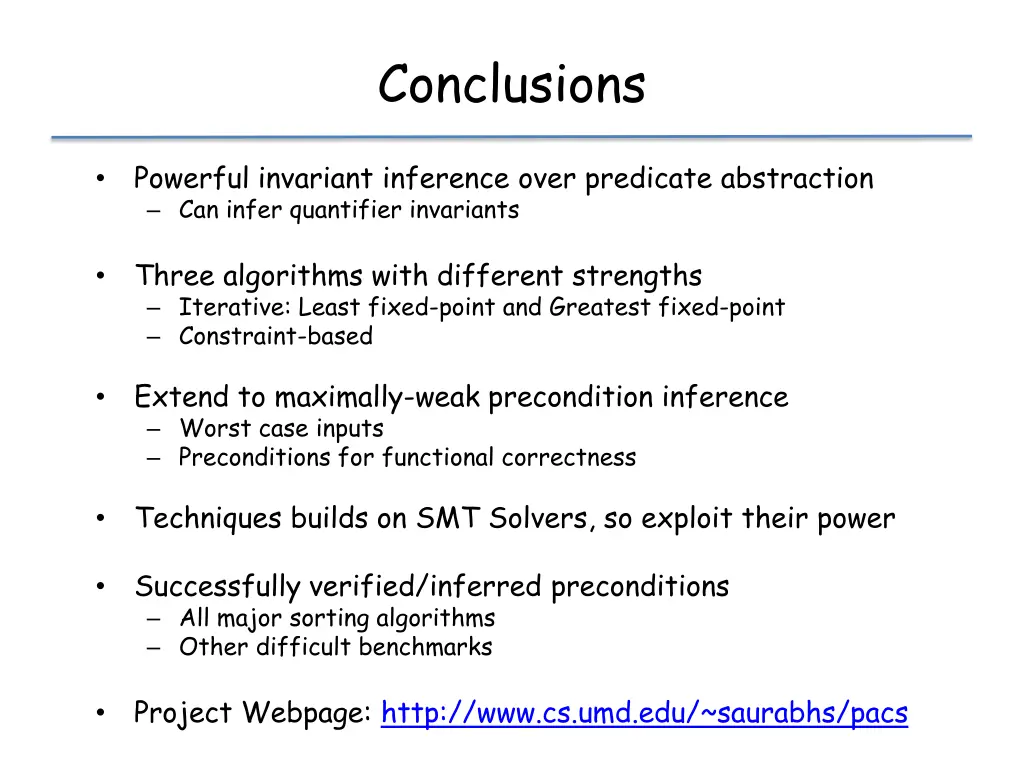 conclusions