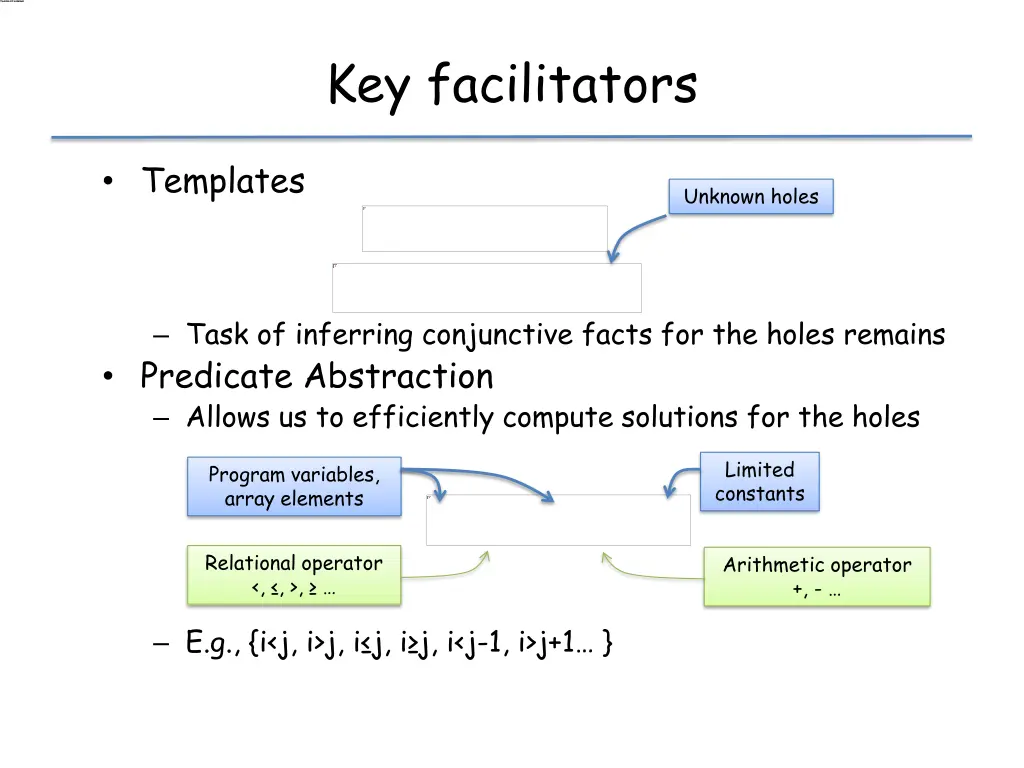 key facilitators