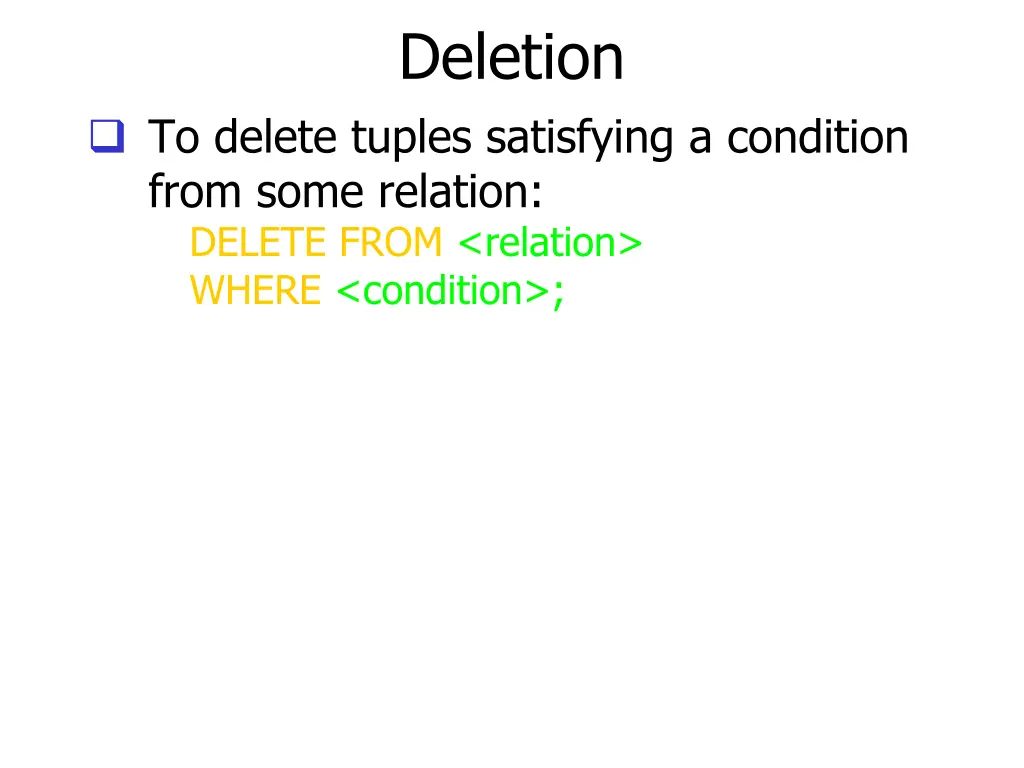 deletion