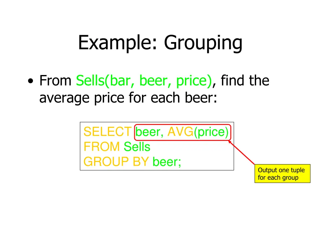 example grouping 1