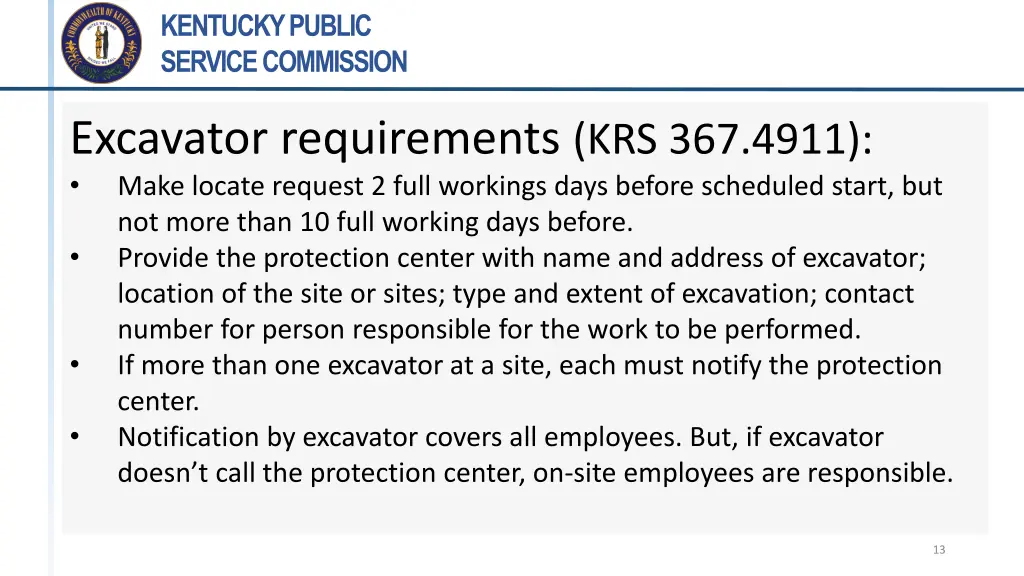 kentucky public service commission 12