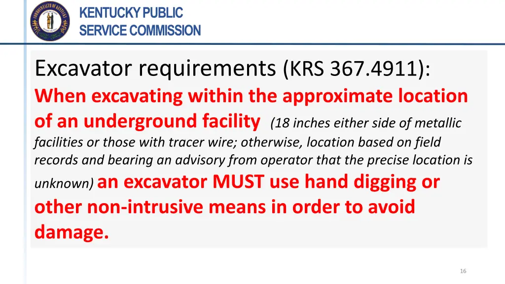 kentucky public service commission 15