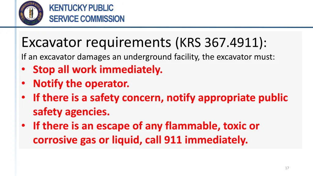 kentucky public service commission 16