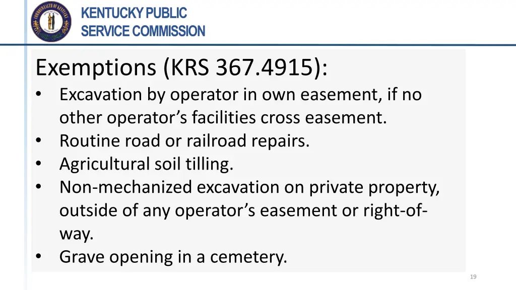 kentucky public service commission 18