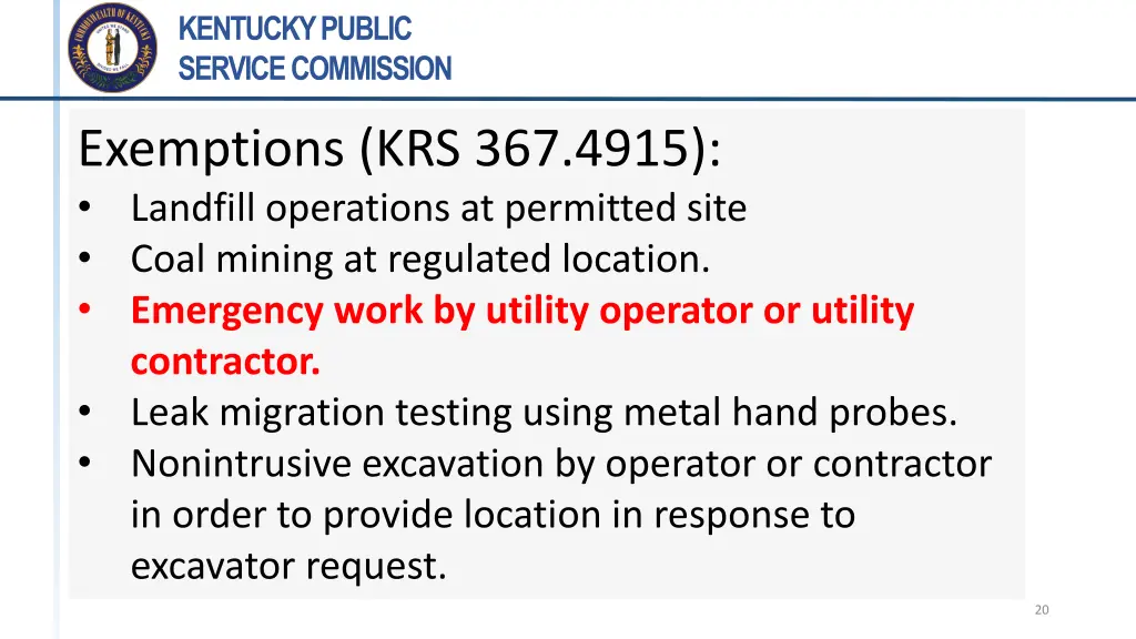 kentucky public service commission 19