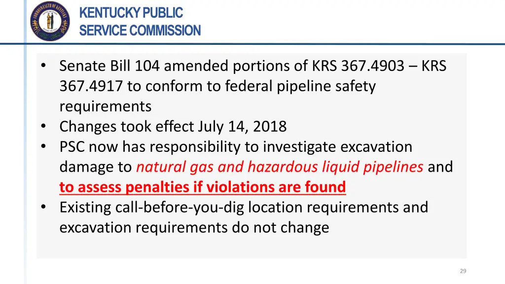 kentucky public service commission 28