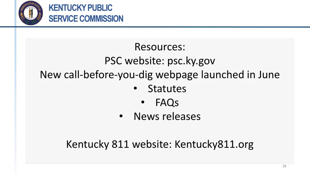 kentucky public service commission 37