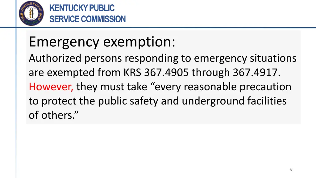 kentucky public service commission 7