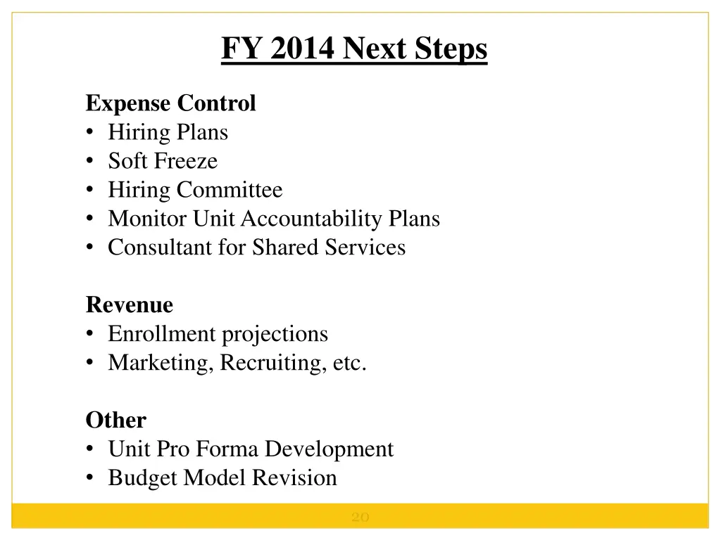 fy 2014 next steps 1